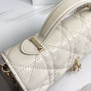 Kitlife Dior lady white bag soft leather - 21x11.5x4.5cm - 6