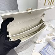 Kitlife Dior lady white bag soft leather - 21x11.5x4.5cm - 5