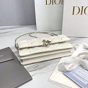 Kitlife Dior lady white bag soft leather - 21x11.5x4.5cm - 4