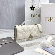 Kitlife Dior lady white bag soft leather - 21x11.5x4.5cm - 3