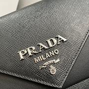 kitlife Prada Saffiano leather mini envelope bag black - 20x12x4cm - 5