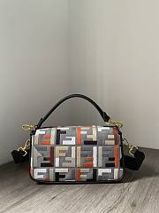 kitlife FENDI Fendi Baguette Shoulder Bag In Canvas And Leather bag - 26x13x6cm - 4