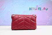 Kitlife YSL Loulou Puffer Quilted Shoulder Bag Red – 577476- 29x17x11 cm - 3