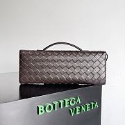 Kitlife bottega veneta Long Clutch Andiamo With Handle brown bag - 31x13x3cm - 3