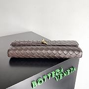 Kitlife bottega veneta Long Clutch Andiamo With Handle brown bag - 31x13x3cm - 4