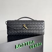 Kitlife bottega veneta Long Clutch Andiamo With Handle black bag - 31x13x3cm - 1