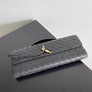 Kitlife bottega veneta Long Clutch Andiamo With Handle black bag - 31x13x3cm - 6