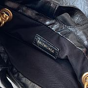 Kitlife Balenciaga Crush quilted leather tote bag black - 27x10x32cm - 3