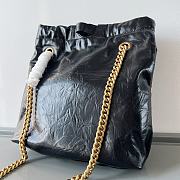 Kitlife Balenciaga Crush quilted leather tote bag black - 27x10x32cm - 2