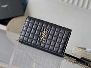 Kitlife SAINT LAURENT Cassandre Chain Wallet in Matelassé Carré Leather black - 23x14x3cm - 1