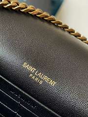 Kitlife SAINT LAURENT Cassandre Chain Wallet in Matelassé Carré Leather black - 23x14x3cm - 5