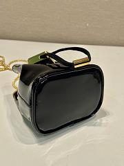 kitlife Prada Patent leather mini-pouch black bag - 9.5x9x6cm - 5