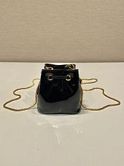 kitlife Prada Patent leather mini-pouch black bag - 9.5x9x6cm - 3