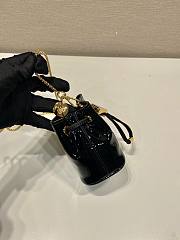 kitlife Prada Patent leather mini-pouch black bag - 9.5x9x6cm - 4