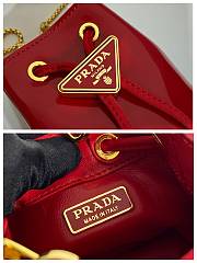 kitlife Prada Patent leather mini-pouch red bag-9.5x9x6 cm - 2