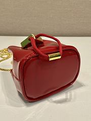 kitlife Prada Patent leather mini-pouch red bag-9.5x9x6 cm - 4