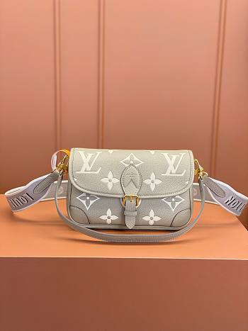 kitlife Louis Vuitton Gray Diane Handbag -  23x16x8.5 cm