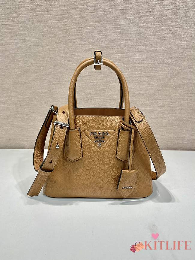 Kitlife Prada Double Saffiano leather mini bag brown - 25x18.5x12.5 cm - 1