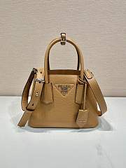 Kitlife Prada Double Saffiano leather mini bag brown - 25x18.5x12.5 cm - 1