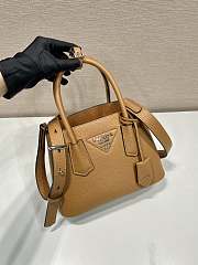 Kitlife Prada Double Saffiano leather mini bag brown - 25x18.5x12.5 cm - 2