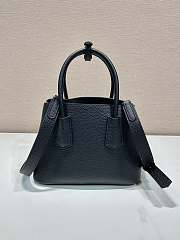 Kitlife Prada Double Saffiano leather mini bag black - 25x18.5x12.5 cm - 2