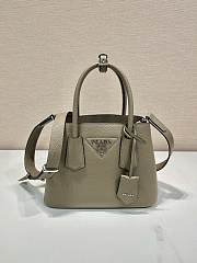 Kitlife Prada Double Saffiano leather mini bag gray - 25x18.5x12.5 cm - 1