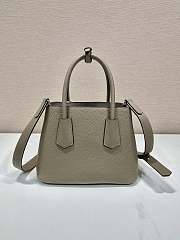 Kitlife Prada Double Saffiano leather mini bag gray - 25x18.5x12.5 cm - 5