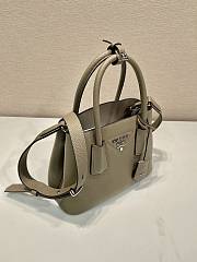 Kitlife Prada Double Saffiano leather mini bag gray - 25x18.5x12.5 cm - 3