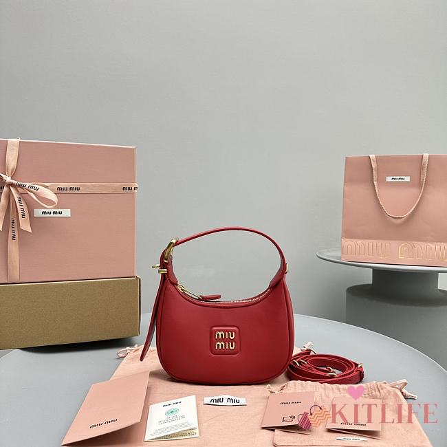 Kitlife MIU MIU Hobo red bag - 17x15.5x5.5cm - 1