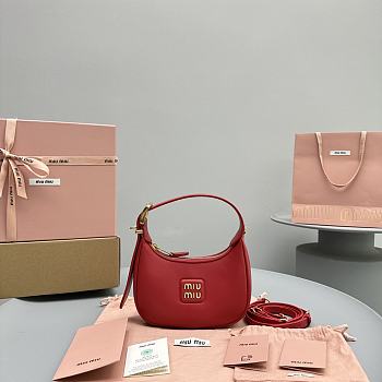 Kitlife MIU MIU Hobo red bag - 17x15.5x5.5cm