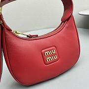 Kitlife MIU MIU Hobo red bag - 17x15.5x5.5cm - 4