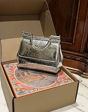 kitlife DOLCE & GABBANA Metallic Sicily silver bag - 20x16x8cm - 2