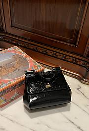 kitlife DOLCE & GABBANA Metallic Sicily black bag - 20x16x8cm - 3