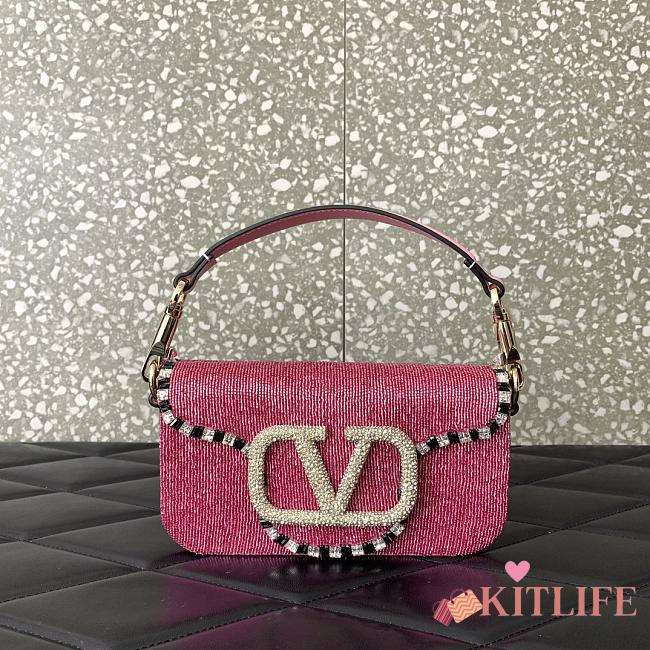 kitlife vanlentino VLogo Signature loco pink bag - 19x10.5x5cm - 1