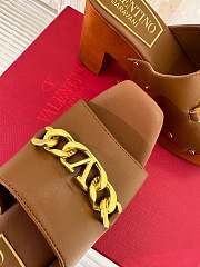  kitlife Valentino Garavani sandals 9cm brown - 4