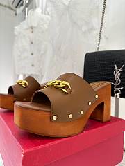  kitlife Valentino Garavani sandals 9cm brown - 5