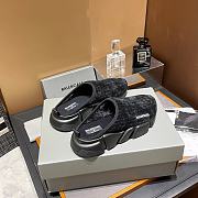 kitlife Balenciaga Black Speed Primeknit Sneaker Mules - 1