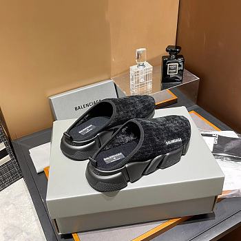 kitlife Balenciaga Black Speed Primeknit Sneaker Mules