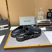 kitlife Balenciaga Black Speed Primeknit Sneaker Mules - 4