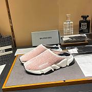 kitlife Balenciaga Pink Speed Primeknit Sneaker Mules - 5