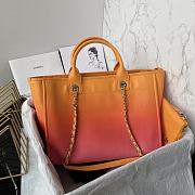 kitlife Chanel shopping bag ombre Orange - 34cm  - 4