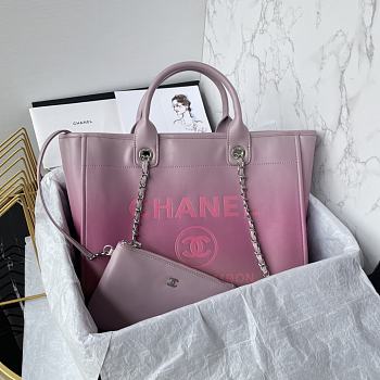 kitlife Chanel shopping bag ombre Pink - 34cm 