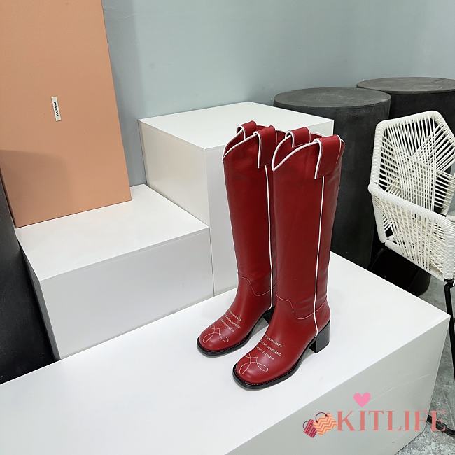 Kitlife MiuMiu hight boots red - 1