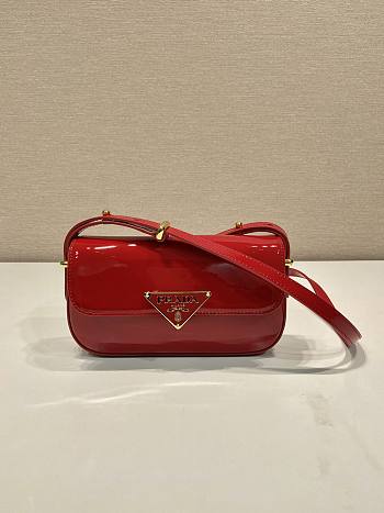 kitlife Prada shoulder bag red Patent leather - 10.5x20.5x4 cm