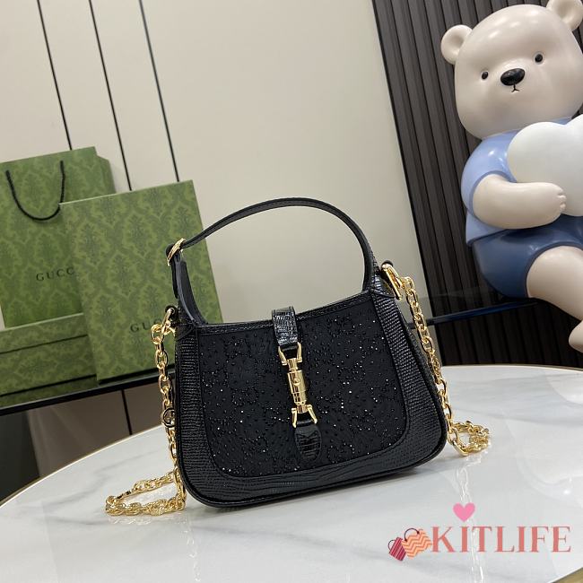 Kitlife Gucci Jackie 1961 black bag - 13x19x3 cm - 1