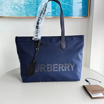 Kitlife burberry tote bag blue - 30x24x11 cm