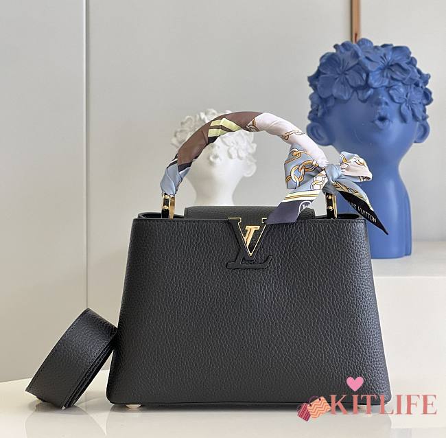 Kitlife Louis Vuitton capucines Black bag - 27cm - 1