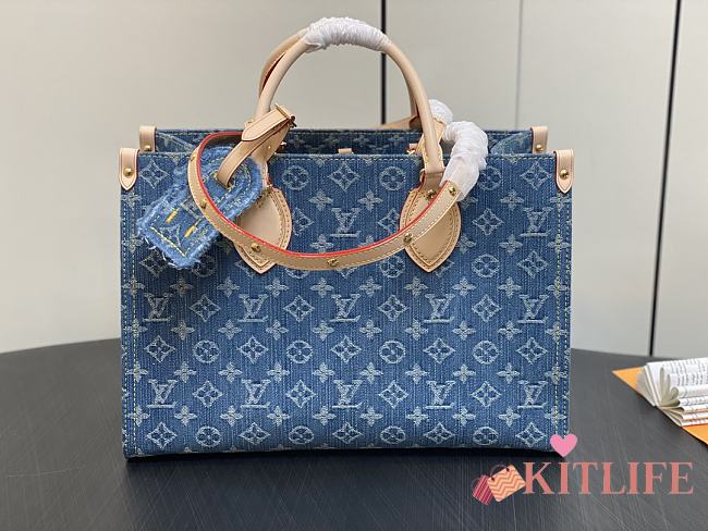kitlife Louis Vuitton OnTheGo MM Monogram Denim M46871 - 35 x 27 x 14 cm - 1