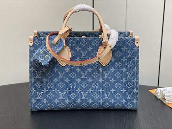 kitlife Louis Vuitton OnTheGo MM Monogram Denim M46871 - 35 x 27 x 14 cm