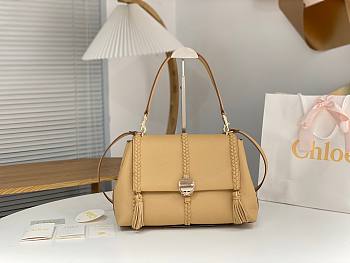 Kitlife CHLOE Penelope leather top-handle bag Cream - 35x24x13 cm